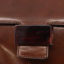 PRADA Hand Bag Leather Brown Auth ka855-17