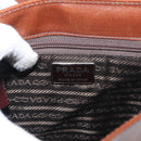 PRADA Hand Bag Leather Brown Auth ka855-19