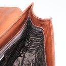 PRADA Hand Bag Leather Brown Auth ka855-20