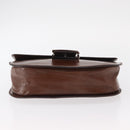 PRADA Hand Bag Leather Brown Auth ka855-5
