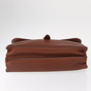 HERMES Sac Adepeche 38 Business Bag Leather Brown Auth ka858-5
