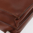 HERMES Sac Adepeche 38 Business Bag Leather Brown Auth ka858-15
