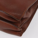 HERMES Sac Adepeche 38 Businesstas Leer Bruin Origineel ka858-16