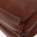 HERMES Sac Adepeche 38 Business Bag Leather Brown Auth ka858-18