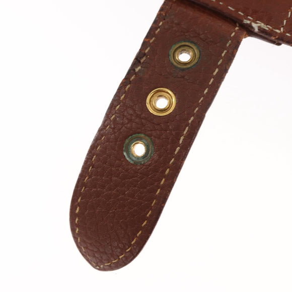 HERMES Sac Adepeche 38 Business Bag Leather Brown Auth ka858