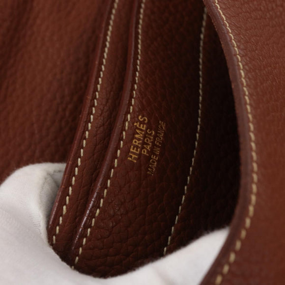 HERMES Sac Adepeche 38 Businesstas Leer Bruin Origineel ka858