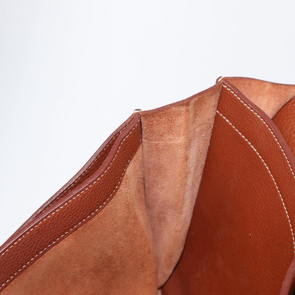 HERMES Sac Adepeche 38 Businesstas Leer Bruin Origineel ka858