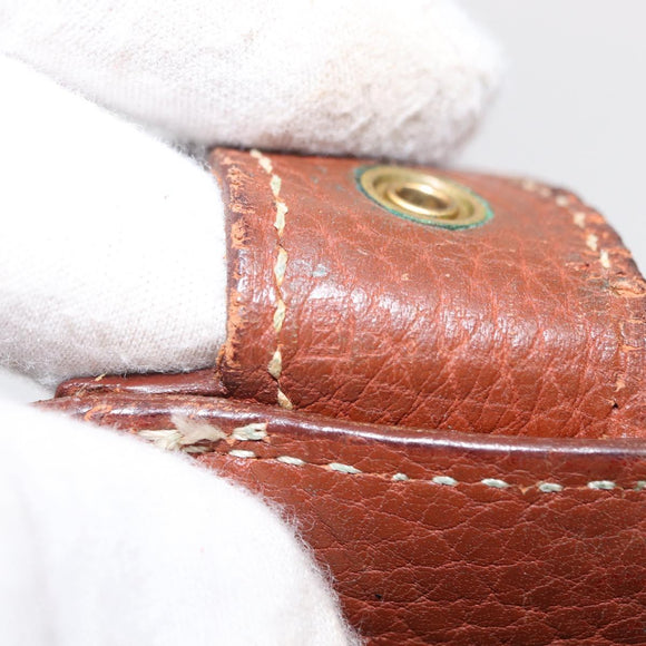 HERMES Sac Adepeche 38 Business Bag Leather Brown Auth ka858