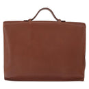 HERMES Sac Adepeche 38 Business Bag Leather Brown Auth ka858-2