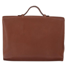 HERMES Sac Adepeche 38 Business Bag Leather Brown Auth ka858 - 0