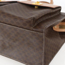 CELINE Macadam Canvas Tragetasche PVC Leder Braun Gold Auth ka860-9