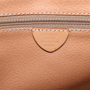 CELINE Macadam Canvas Tragetasche PVC Leder Braun Gold Auth ka860-12