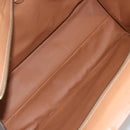 CELINE Macadam Canvas Tragetasche PVC Leder Braun Gold Auth ka860-11