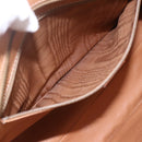 CELINE Macadam Canvas Tragetasche PVC Leder Braun Gold Auth ka860-20