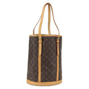 LOUIS VUITTON Monogram Bucket GM Shoulder Bag M42236 LV Auth ka861-1