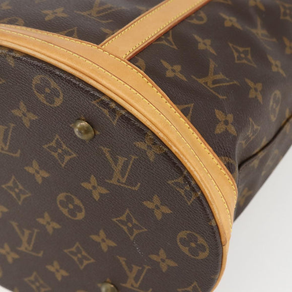 LOUIS VUITTON Monogram Bucket GM Shoulder Bag M42236 LV Auth ka861