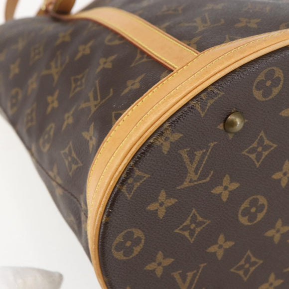 LOUIS VUITTON Monogram Bucket GM Shoulder Bag M42236 LV Auth ka861