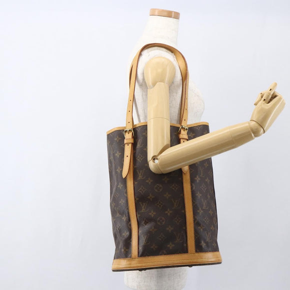 LOUIS VUITTON Monogram Bucket GM Shoulder Bag M42236 LV Auth ka861
