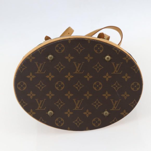 LOUIS VUITTON Monogram Bucket GM Shoulder Bag M42236 LV Auth ka861