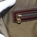 FENDI Zucca Canvas Hand Bag Black Brown Auth ka862-18