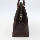 FENDI Zucca Canvas Hand Bag Black Brown Auth ka862-3