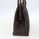 FENDI Zucca Canvas Hand Bag Black Brown Auth ka862-4