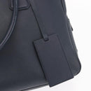 PRADA Hand Bag Safiano leather Navy Silver Auth ka869-17