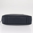 PRADA Hand Bag Safiano leather Navy Silver Auth ka869-5