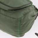 PRADA Shoulder Bag Nylon Green Gold Auth ka870-15