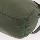 PRADA Shoulder Bag Nylon Green Gold Auth ka870-17