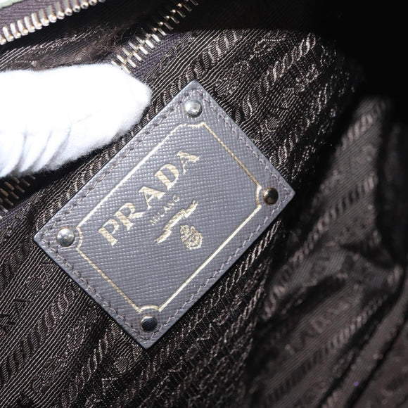 PRADA Shoulder Bag Nylon Green Gold Auth ka870