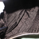 PRADA Shoulder Bag Nylon Green Gold Auth ka870-11