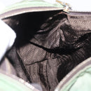 PRADA Shoulder Bag Nylon Green Gold Auth ka870-20