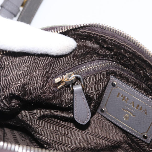 PRADA Shoulder Bag Nylon Green Gold Auth ka870