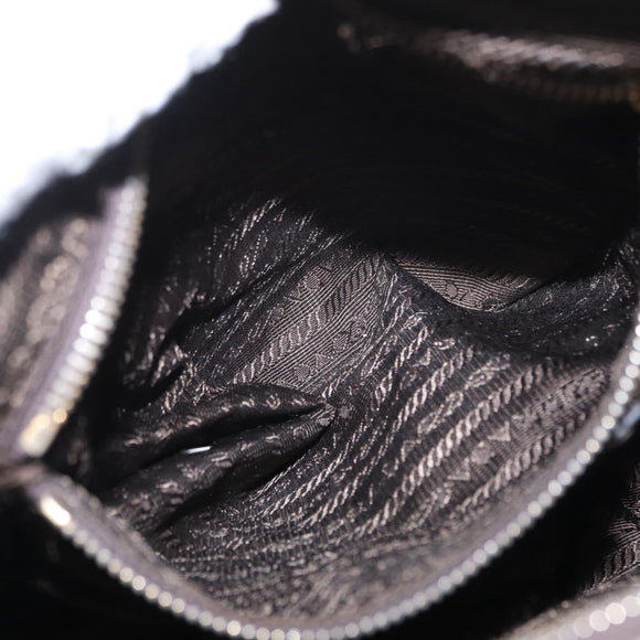 PRADA Shoulder Bag Nylon Green Gold Auth ka870