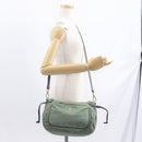 PRADA Shoulder Bag Nylon Green Gold Auth ka870-24