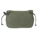 PRADA Shoulder Bag Nylon Green Gold Auth ka870-2