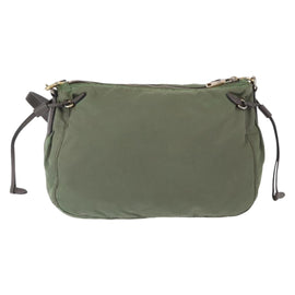 PRADA Shoulder Bag Nylon Green Gold Auth ka870 - 0