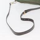 PRADA Shoulder Bag Nylon Green Gold Auth ka870-7