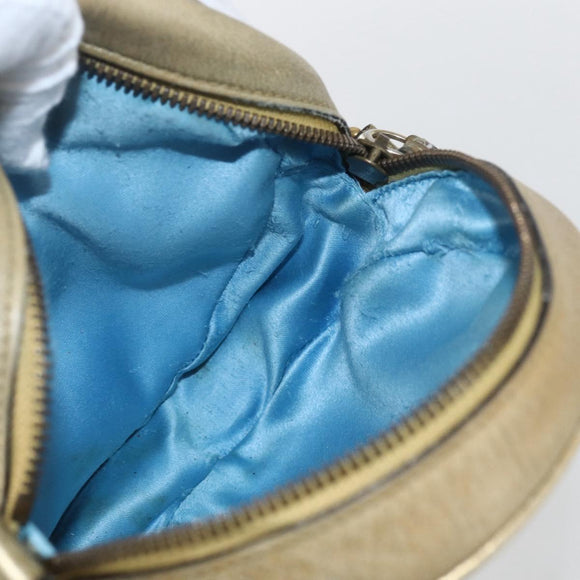 GUCCI Chain GG Marmont Shoulder Bag Leather Pink Gold 550154 Auth ka872