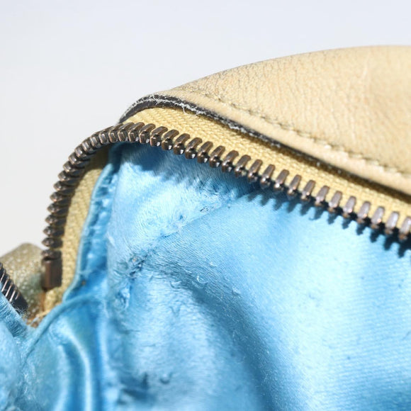 GUCCI Chain GG Marmont Shoulder Bag Leather Pink Gold 550154 Auth ka872