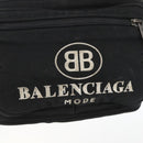 BALENCIAGA Body Bag Canvas Black 482389 Auth ka873-18