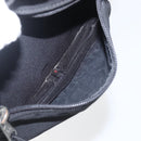 BALENCIAGA Body Bag Canvas Black 482389 Auth ka873-21