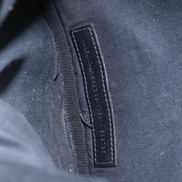 BALENCIAGA Body Bag Canvas Black 482389 Auth ka873