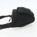 BALENCIAGA Body Bag Canvas Black 482389 Auth ka873-3