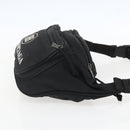 BALENCIAGA Body Bag Canvas Black 482389 Auth ka873-4