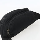 BALENCIAGA Body Bag Canvas Black 482389 Auth ka873-6