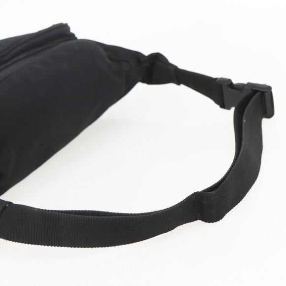 BALENCIAGA Body Bag Canvas Black 482389 Auth ka873