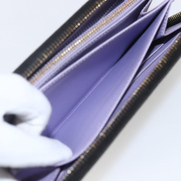 LOUIS VUITTON Monogram Multicolor Zippy Long Wallet Black M60243 LV Auth ka879