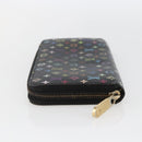 LOUIS VUITTON Monogram Multicolor Zippy Long Wallet Black M60243 LV Auth ka879-3